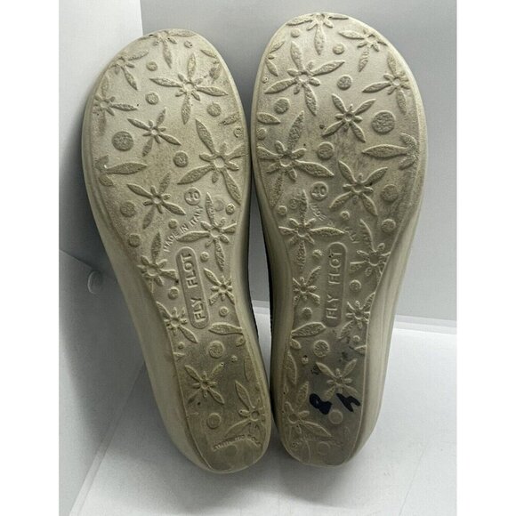 Fly Flot Mules Blue Mesh Clogs Leather Anatomic Anti Shock EU 40 Clogs Womens 9 - Picture 7 of 7